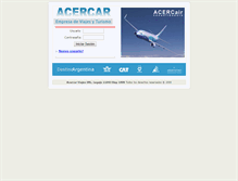 Tablet Screenshot of agencias.acercarviajes.com.ar